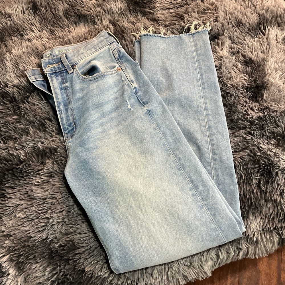 American Eagle Outfitters Blue Straight Leg Jeans